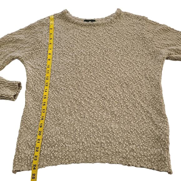 Lane Bryant cotton loose weave popcorn knit sweater 14/16 - Picture 10 of 12